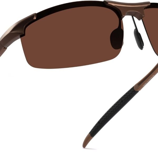 XXL Oversized (150mm) Polarized Wrap-around Sports Sunglasses (For men with wide faces; aluminum alloy & TR90 material)
