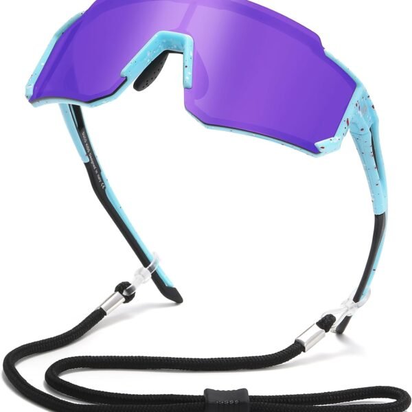 Polarized sports sunglasses for pre-teens; lightweight frames; UV400 protection; suitable for boys aged 8–16 (baseball style)