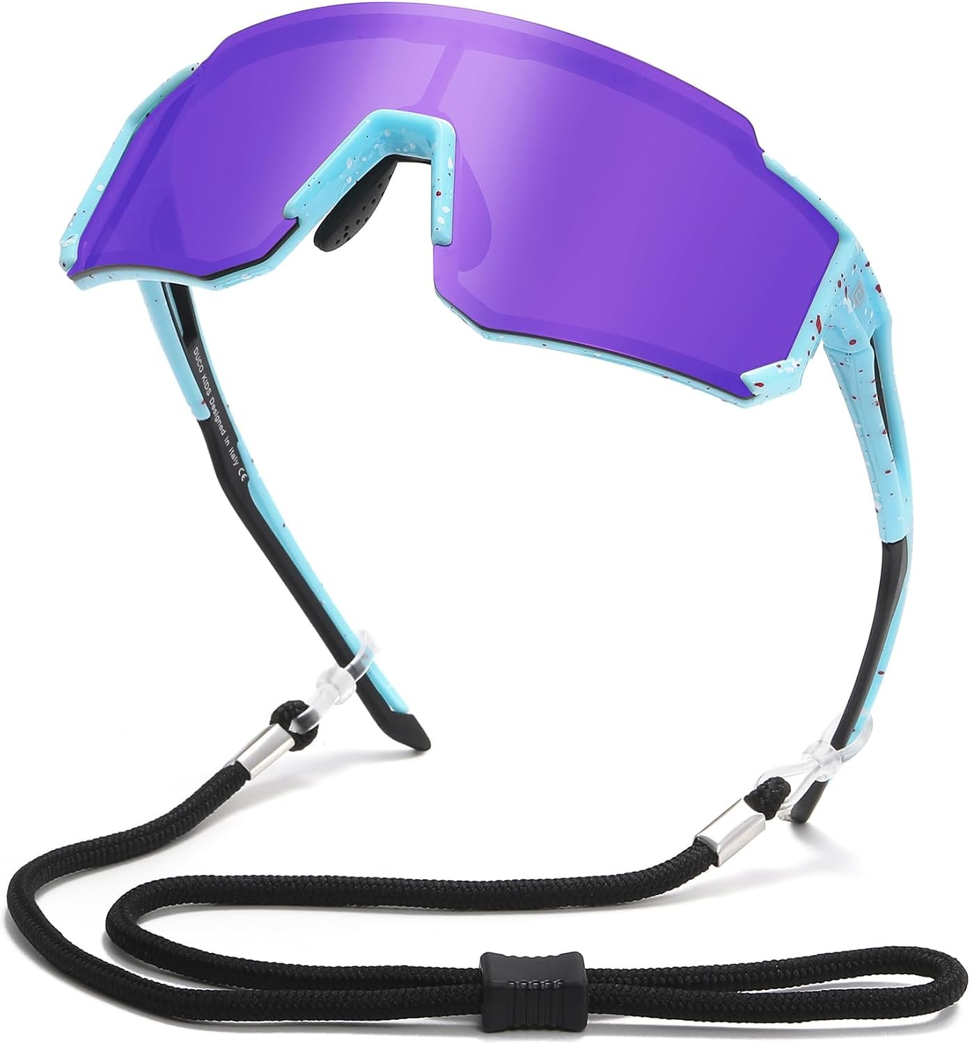 Polarized sports sunglasses for pre-teens; lightweight frames; UV400 protection; suitable for boys aged 8–16 (baseball style)