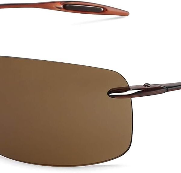 Sports sunglasses (rimless design; suitable for running, fishing, golf, surfing, and driving)