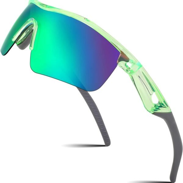 Polarized sports sunglasses for kids/teens (ages 7–14); flexible TR90 frames; suitable for cycling and other sports