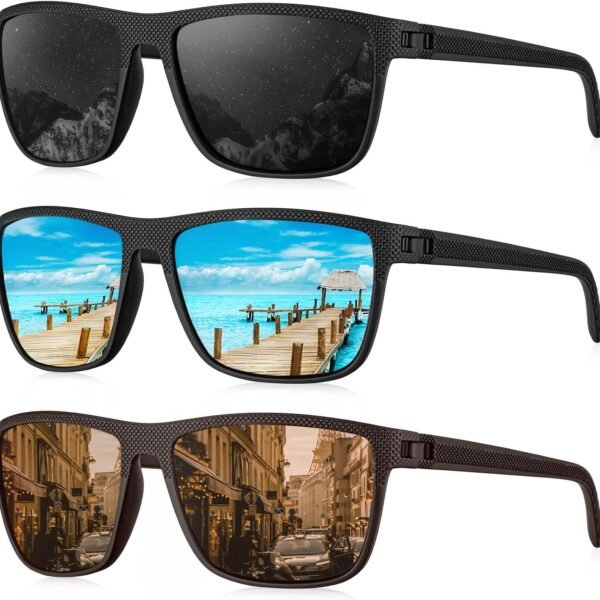 Men's polarized sunglasses (lightweight, UV-blocking; suitable for driving, fishing, and golf)