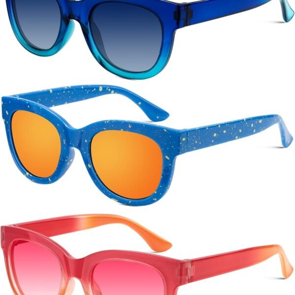Polarized sunglasses for boys: Square-frame, UV-protective; suitable for ages 3–12